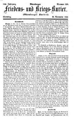 Nürnberger Friedens- und Kriegs-Kurier Sonntag 26. November 1854