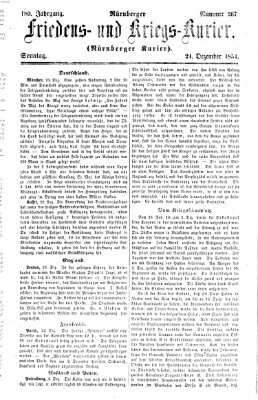 Nürnberger Friedens- und Kriegs-Kurier Sonntag 24. Dezember 1854