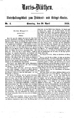 Nürnberger Friedens- und Kriegs-Kurier Sonntag 30. April 1854