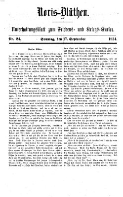 Nürnberger Friedens- und Kriegs-Kurier Sonntag 17. September 1854