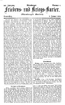 Nürnberger Friedens- und Kriegs-Kurier Donnerstag 4. Januar 1855