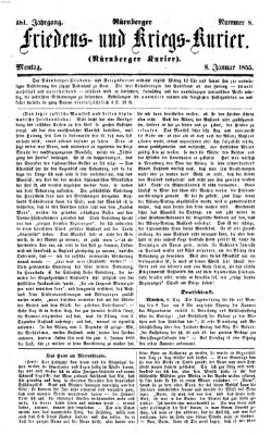 Nürnberger Friedens- und Kriegs-Kurier Montag 8. Januar 1855