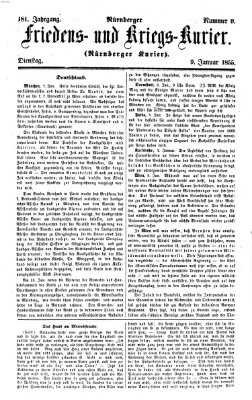 Nürnberger Friedens- und Kriegs-Kurier Dienstag 9. Januar 1855