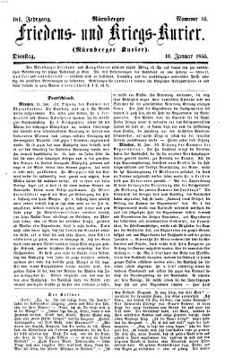 Nürnberger Friedens- und Kriegs-Kurier Dienstag 16. Januar 1855