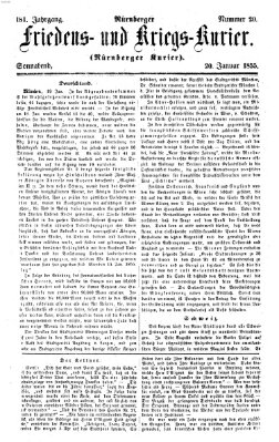 Nürnberger Friedens- und Kriegs-Kurier Samstag 20. Januar 1855