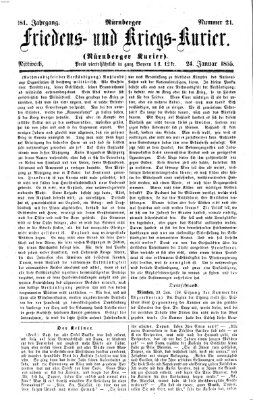 Nürnberger Friedens- und Kriegs-Kurier Mittwoch 24. Januar 1855