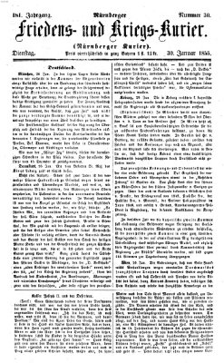 Nürnberger Friedens- und Kriegs-Kurier Dienstag 30. Januar 1855