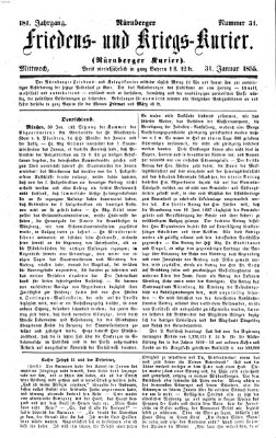 Nürnberger Friedens- und Kriegs-Kurier Mittwoch 31. Januar 1855