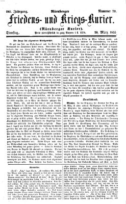 Nürnberger Friedens- und Kriegs-Kurier Dienstag 20. März 1855