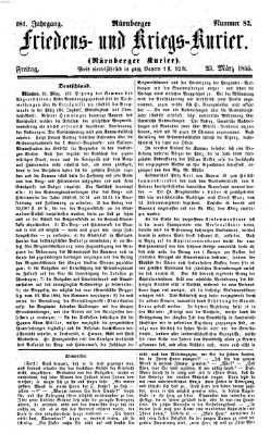 Nürnberger Friedens- und Kriegs-Kurier Freitag 23. März 1855