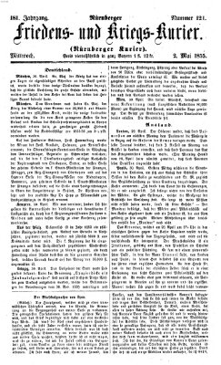 Nürnberger Friedens- und Kriegs-Kurier Mittwoch 2. Mai 1855