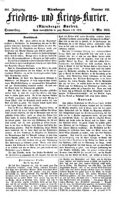 Nürnberger Friedens- und Kriegs-Kurier Donnerstag 3. Mai 1855