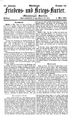 Nürnberger Friedens- und Kriegs-Kurier Freitag 4. Mai 1855