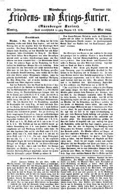 Nürnberger Friedens- und Kriegs-Kurier Montag 7. Mai 1855