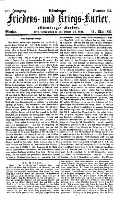 Nürnberger Friedens- und Kriegs-Kurier Montag 14. Mai 1855