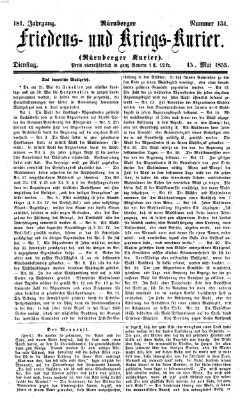 Nürnberger Friedens- und Kriegs-Kurier Dienstag 15. Mai 1855