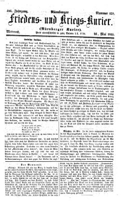 Nürnberger Friedens- und Kriegs-Kurier Mittwoch 16. Mai 1855