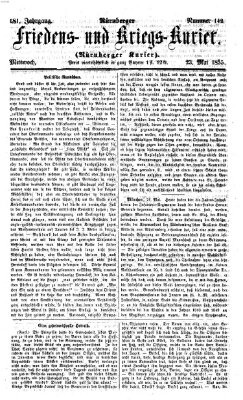 Nürnberger Friedens- und Kriegs-Kurier Mittwoch 23. Mai 1855