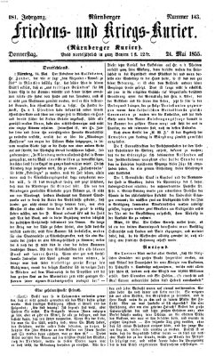 Nürnberger Friedens- und Kriegs-Kurier Donnerstag 24. Mai 1855