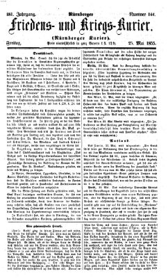 Nürnberger Friedens- und Kriegs-Kurier Freitag 25. Mai 1855