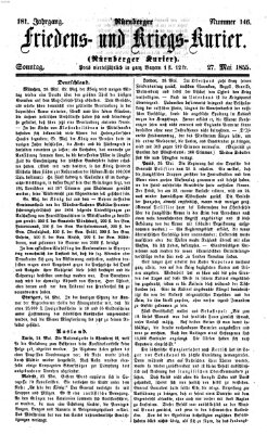 Nürnberger Friedens- und Kriegs-Kurier Sonntag 27. Mai 1855