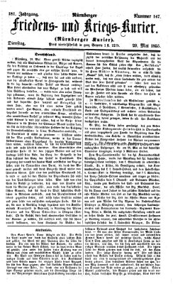 Nürnberger Friedens- und Kriegs-Kurier Dienstag 29. Mai 1855