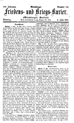 Nürnberger Friedens- und Kriegs-Kurier Sonntag 3. Juni 1855