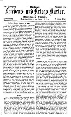 Nürnberger Friedens- und Kriegs-Kurier Donnerstag 7. Juni 1855