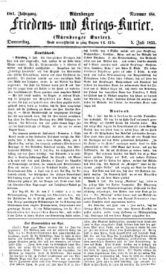 Nürnberger Friedens- und Kriegs-Kurier Donnerstag 5. Juli 1855