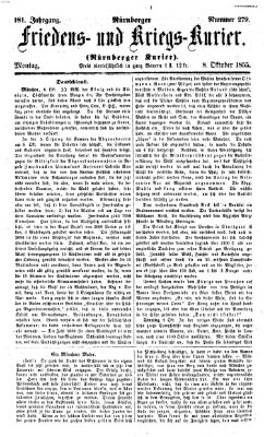 Nürnberger Friedens- und Kriegs-Kurier Montag 8. Oktober 1855