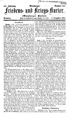 Nürnberger Friedens- und Kriegs-Kurier Sonntag 9. Dezember 1855