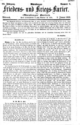 Nürnberger Friedens- und Kriegs-Kurier Mittwoch 2. Januar 1856