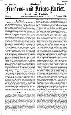 Nürnberger Friedens- und Kriegs-Kurier Montag 7. Januar 1856