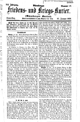 Nürnberger Friedens- und Kriegs-Kurier Donnerstag 17. Januar 1856