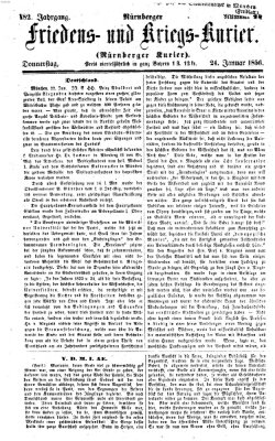 Nürnberger Friedens- und Kriegs-Kurier Donnerstag 24. Januar 1856