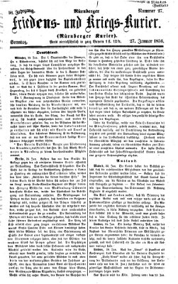 Nürnberger Friedens- und Kriegs-Kurier Sonntag 27. Januar 1856