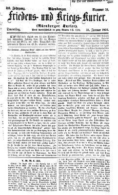 Nürnberger Friedens- und Kriegs-Kurier Donnerstag 31. Januar 1856