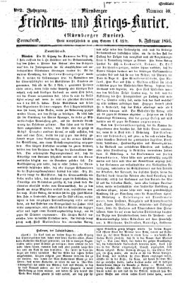 Nürnberger Friedens- und Kriegs-Kurier Samstag 9. Februar 1856