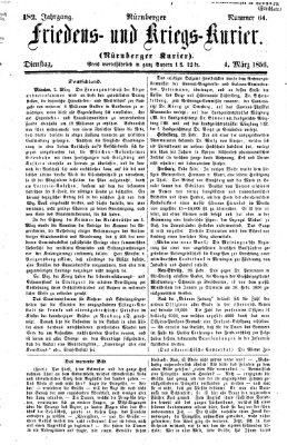 Nürnberger Friedens- und Kriegs-Kurier Dienstag 4. März 1856