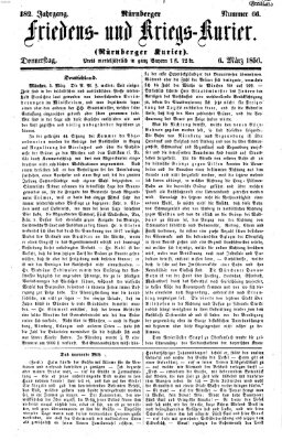 Nürnberger Friedens- und Kriegs-Kurier Donnerstag 6. März 1856