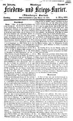 Nürnberger Friedens- und Kriegs-Kurier Sonntag 9. März 1856