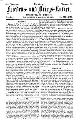 Nürnberger Friedens- und Kriegs-Kurier Dienstag 11. März 1856