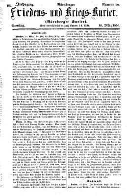 Nürnberger Friedens- und Kriegs-Kurier Sonntag 16. März 1856