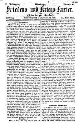 Nürnberger Friedens- und Kriegs-Kurier Sonntag 23. März 1856