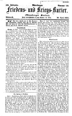 Nürnberger Friedens- und Kriegs-Kurier Mittwoch 30. April 1856