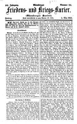 Nürnberger Friedens- und Kriegs-Kurier Freitag 2. Mai 1856