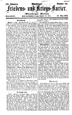 Nürnberger Friedens- und Kriegs-Kurier Samstag 10. Mai 1856