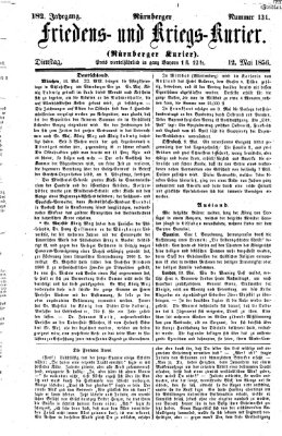 Nürnberger Friedens- und Kriegs-Kurier Montag 12. Mai 1856