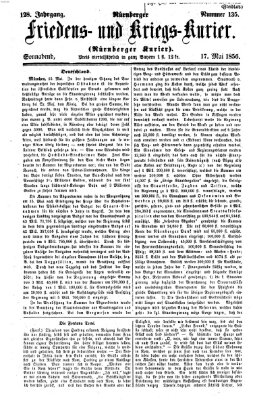 Nürnberger Friedens- und Kriegs-Kurier Samstag 17. Mai 1856