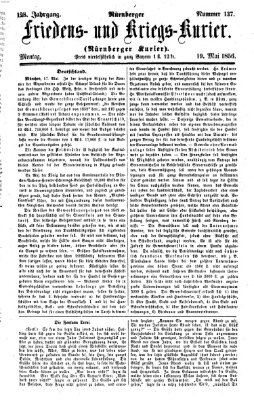 Nürnberger Friedens- und Kriegs-Kurier Montag 19. Mai 1856